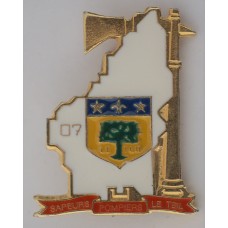 Le Teil Fire Brigade unit badge 