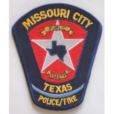 Missouri City Public Safety Police & Fire patch, Texas