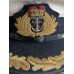 Royal Navy senior officer's visor cap with gold braided peak