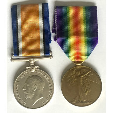 1914-18 British War Medal and Victory pair to a Private in the 128th Pioneers