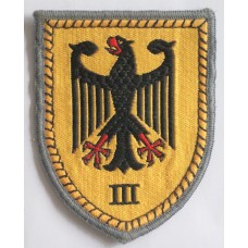 Bundeswehr 3rd Corps HQ Troops sleeve patch 