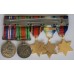 British Miniature Group of 5 including Atlantic Star (with bar), Burma Star and MiD