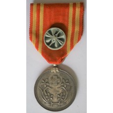 Manchurian Red Cross Life Member's Medal in silver