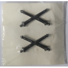 Artillery Officer subdued collar badges 