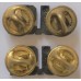 Officer's US letters collar badges