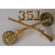 351st Infantry Regiment officer's collar badge
