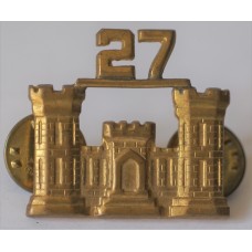 27th Engineer Battalion officer's collar badge