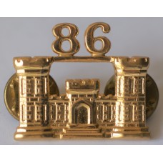 86th Engineer Battalion officer's collar badge