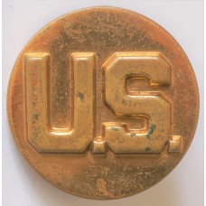 Enlisted US letters collar badge 