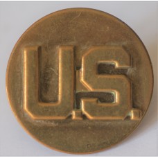Enlisted US letters collar badge 