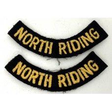 Civil Defence North Riding divisional shoulder titles