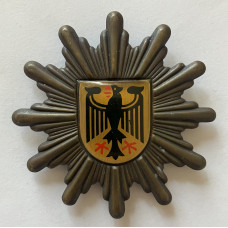 Federal Border Guard cap badge, bronze finish