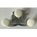 Pretoria Artillery white metal badge, 1 1/2 inches wide