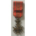 WWI Croix de Guerre with bronze palm (War Cross), miniature version