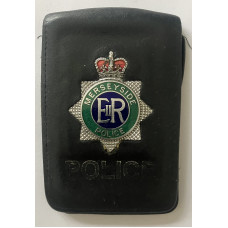 Merseyside Police warrant badge in holder