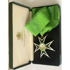 Military and Hospitaller Order of St. Lazarus of Jerusalem Commander's neck badge in box of issue