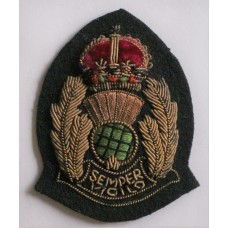Scottish Police bullion King's Crown senior officer's cap badge (Strathclyde Police) 