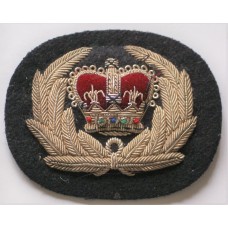 Colonial Police senior officer's bullion wire cap badge 