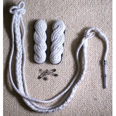 Gendarmes full dress white shoulder boards and lanyard 