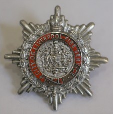 City of Liverpool Fire Service cap badge 