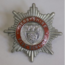 Derbyshire Fire Service cap badge 