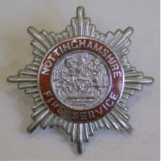 Nottinghamshire Fire Service cap badge 