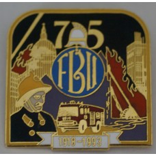 British Fire Brigade Union 75th Anniversary badge 