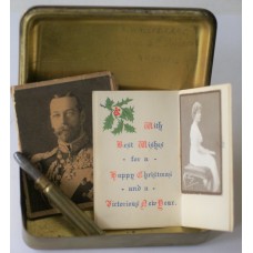 1914 Princess Mary's Christmas Tin complete with contents and attributable 