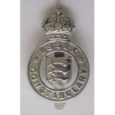 Essex Constabulary King's Crown cap badge 