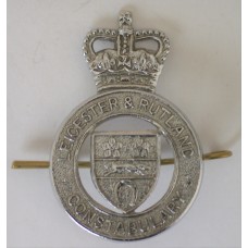 Leicester & Rutland Constabulary cap badge 