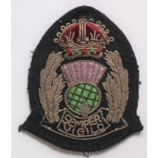 Scottish Police bullion King's Crown senior officer's cap badge (Strathclyde Police) 