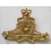 Royal New Zealand Artillery gilded officer's cap badge