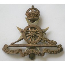 Royal Malta Artillery King's Crown cap badge 
