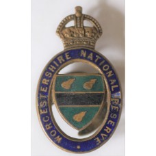 Worcestershire National Reserve buttonhole badge 