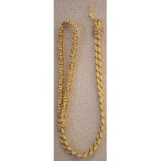 Army officer's full dress gold bullion and burgundy lanyard