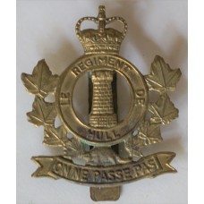 Le Regiment de Hull cap badge