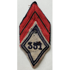 351st Light Automotive Repair Company corporal rank sleeve diamond
