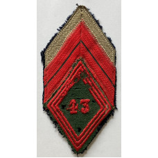 43rd Headquarters Company Group Chief Corporal rank sleeve diamond