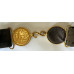 Army General and senior officers' service dress belt with Medusa head buckles and snake clasp