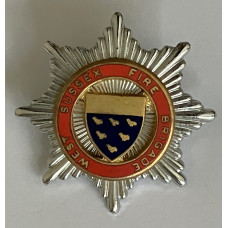 West Sussex Fire Brigade cap badge 