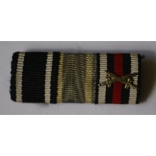 Imperial German ribbon bar, Iron Cross, Military Order of St Henry & Hindenburg Cross 