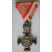 Austrian Cross of Merit in silver with crown, in box of issue. 
