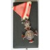 Austrian Cross of Merit in silver with crown, in box of issue. 
