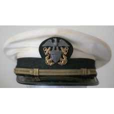 US Navy Officer's visor cap named to an officer on USS Independence during the Cuban Missile Crisis 