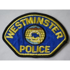 Westminster Police patch, California 