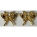 Fire Brigade Crossed Axe design collar badges
